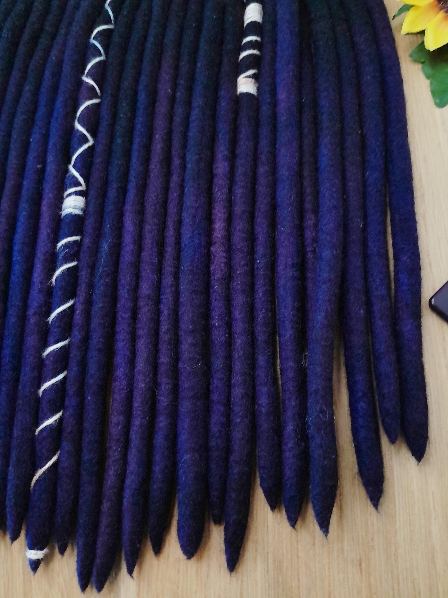 Black and Blurple dreads