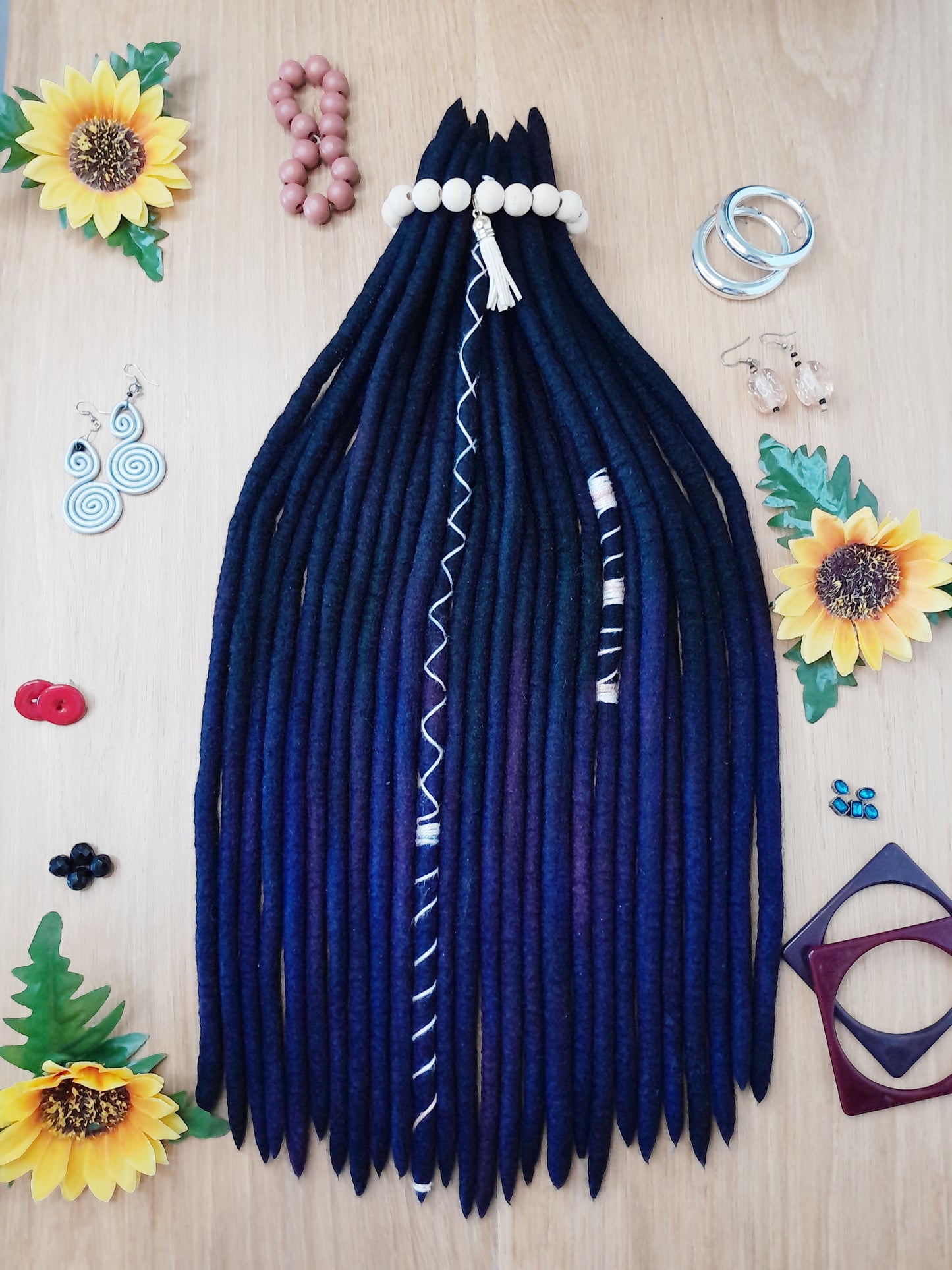 Black and Blurple dreads